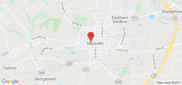 Nazareth location on a map