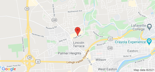 Palmer location on a map
