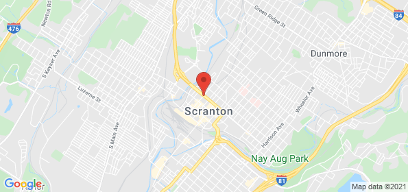 Scranton location on a map
