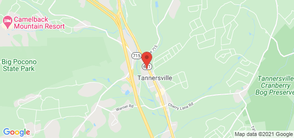 Tannersville location on a map