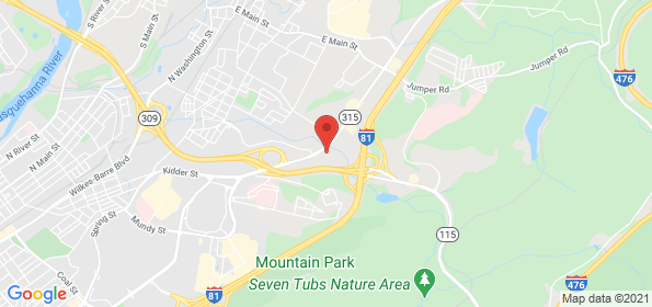 Wilkes Barre location on a map