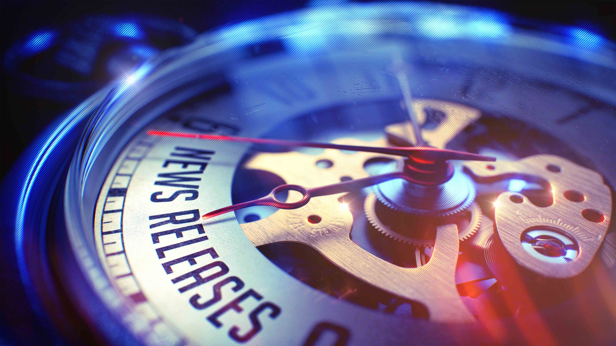 News Releases wrote on the inside of a watch