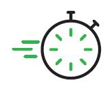 clover graphic symbolizing speed